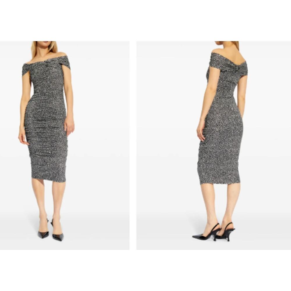 Michael Michael Kors leopard-print midi dress‎ Size XL